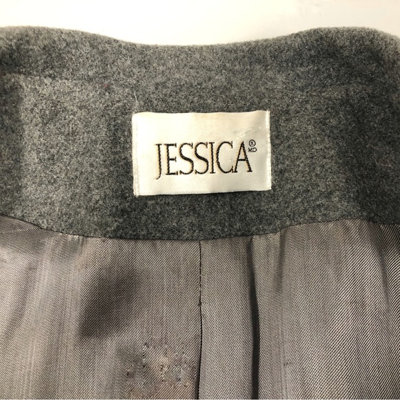 Ladies Classic Grey Wool Blend Coat, Sz 14 (sz lg) - Picture 8 of 13